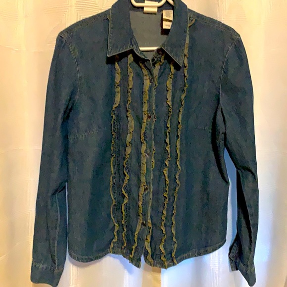 🪴Denim long sleeve shirt🪴 - Picture 1 of 3
